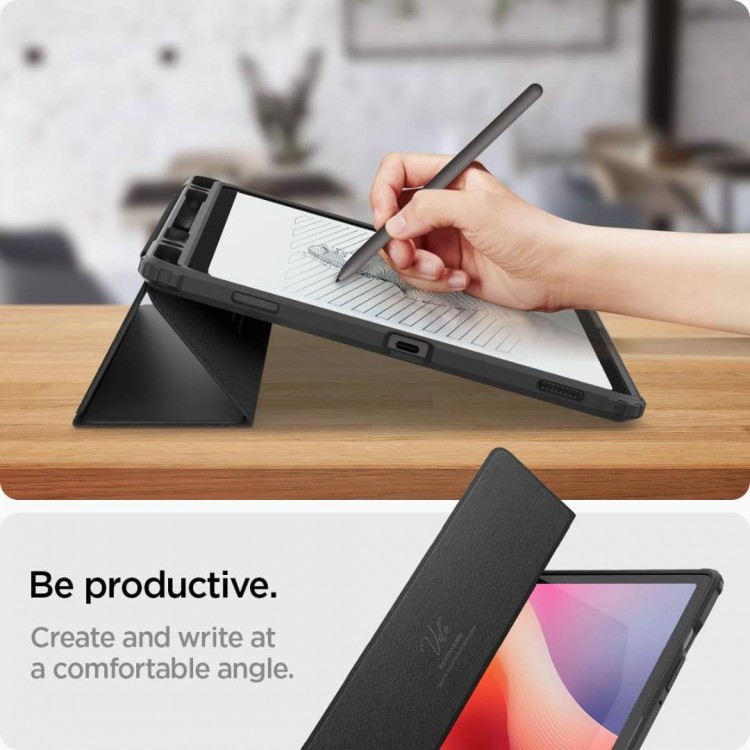 Θήκη Spigen SGP ULTRA HYBRID PRO FOLIO για SAMSUNG GALAXY TAB S10 FE 10.9 (2025), Galaxy Tab S9 11(2023) με Υποδοχή Στυλό - ΜΑΥΡΟ - ACS09498