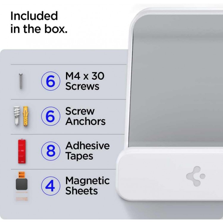 Spigen SGP Aluminum Universal VG300 Βάση για PS5 Digital Edition, Playstation Controller, Xbox, PS4, PS5 & Nintendo Dual Sense Controller - ΛΕΥΚΟ - 2 TEM. - AMP06397