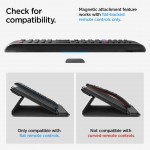 Spigen SGP LD401 Universal δερμάτινη θήκη/οργανωτής για τηλεχειριστήρια Caddy με 4 διαχωριστικά και μαγνητική βάση - ΜΑΥΡΟ - AHP09277