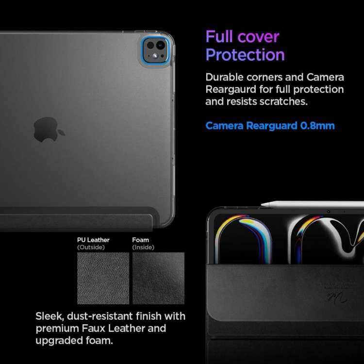 Θήκη Spigen SGP Liquid Air Folio για Apple IPAD PRO 13 M4 7ης Γεν./ M5 8ης Γεν. (2024-2025) - ΜΑΥΡΟ - ACS09439