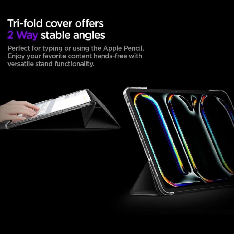 Θήκη Spigen SGP Liquid Air Folio για Apple IPAD PRO 13 M4 7ης Γεν./ M5 8ης Γεν. (2024-2025) - ΜΑΥΡΟ - ACS09439