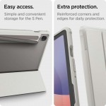 Θήκη Spigen SGP ULTRA HYBRID PRO FOLIO για SAMSUNG GALAXY TAB S10 FE 10.9 (2025), Galaxy Tab S9 11(2023) με Υποδοχή Στυλό - ΓΚΡΙ - ACS09533
