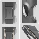 Spigen SGP RFID Wallet S πορτοφόλι κλιπ καρτών για Apple AirTag - ΓΡΑΦΙΤΗΣ - AMP02303