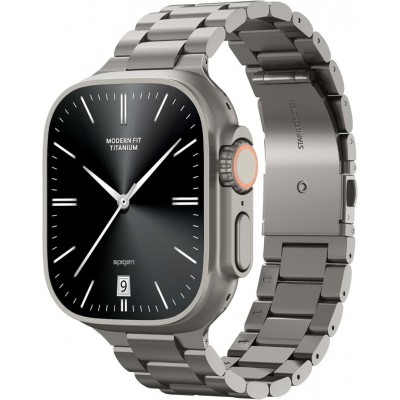 Spigen SGP Modern Fit Titanium Λουράκι Μπρασελέ για Apple Watch SERIES 49mm/46mm/45mm/44mm - Natural ΤΙΤΑΝΙΟ - AMP09105