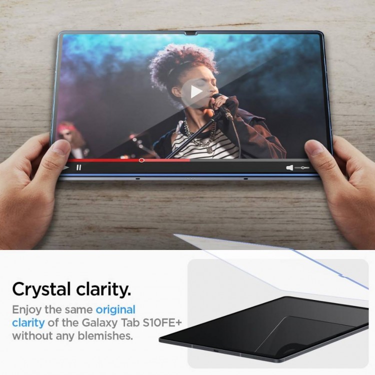Spigen SGP Γυαλί προστασίας GLAS.TR ”EZ FIT” για SAMSUNG GALAXY TAB S10 FE+ PLUS 13.1 SM-X626B 2025 - AGL09427