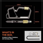 SPIGEN SGP Carabiner μπρελόκ για κλειδιά, 2ΗΣ Γενιάς, με ανοιχτήρι - 1 ΤΕΜ - ΓΡΑΦΙΤΗΣ - AHP08894