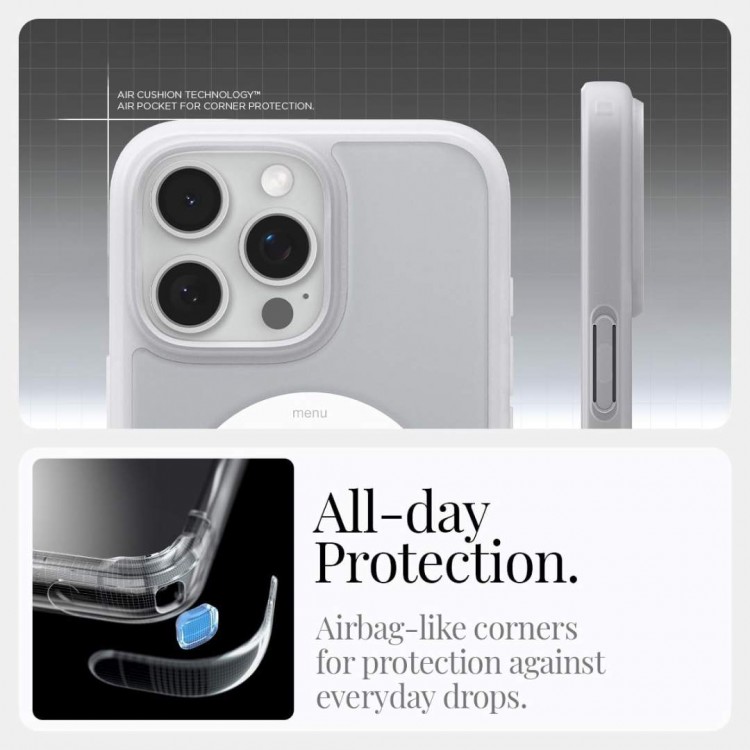 Θήκη Spigen SGP Ultra Hybrid MAGSAFE για Apple iPhone 16 PRO MAX 6.9 2024 - RETRO Classic ΜΑΥΡΟ - ACS08383