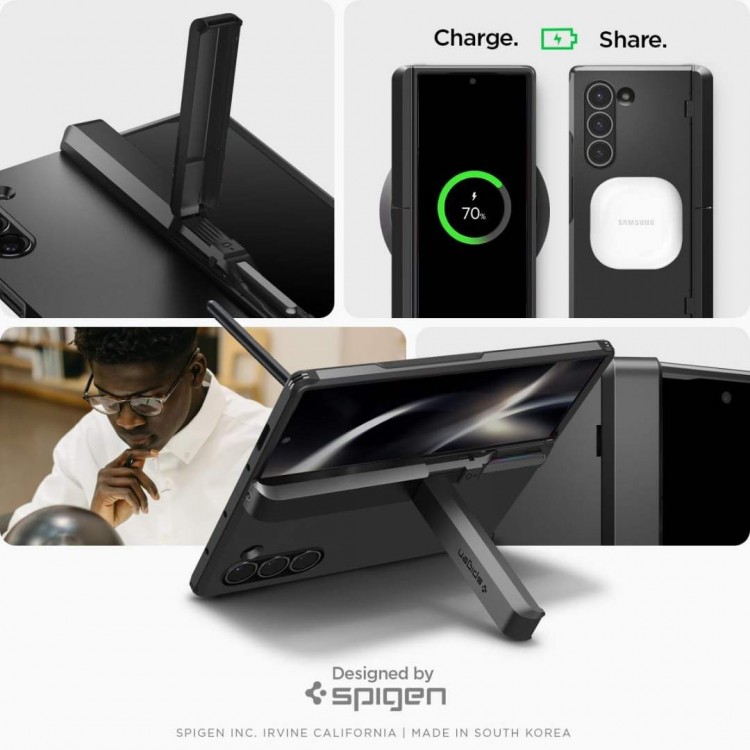 Θήκη Spigen SGP TOUGH Armor Pro PEN για SAMSUNG GALAXY Z FOLD 6 2024 - ΜΑΥΡΟ - ACS07826