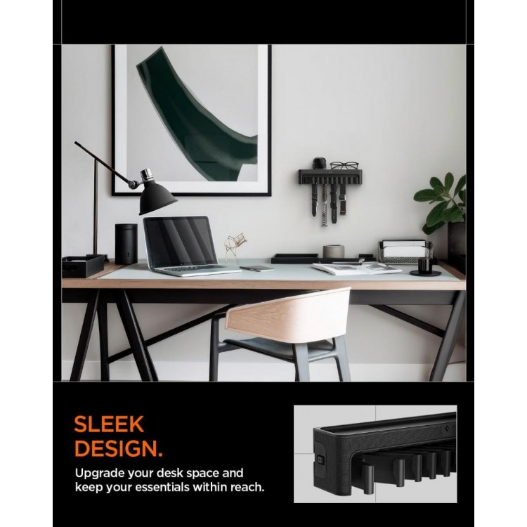 Spigen SGP Βάση Organizer τοίχου Mounted για Apple Watch Band S341 με Top Shelf Tray - ΜΑΥΡΟ - AMP09445