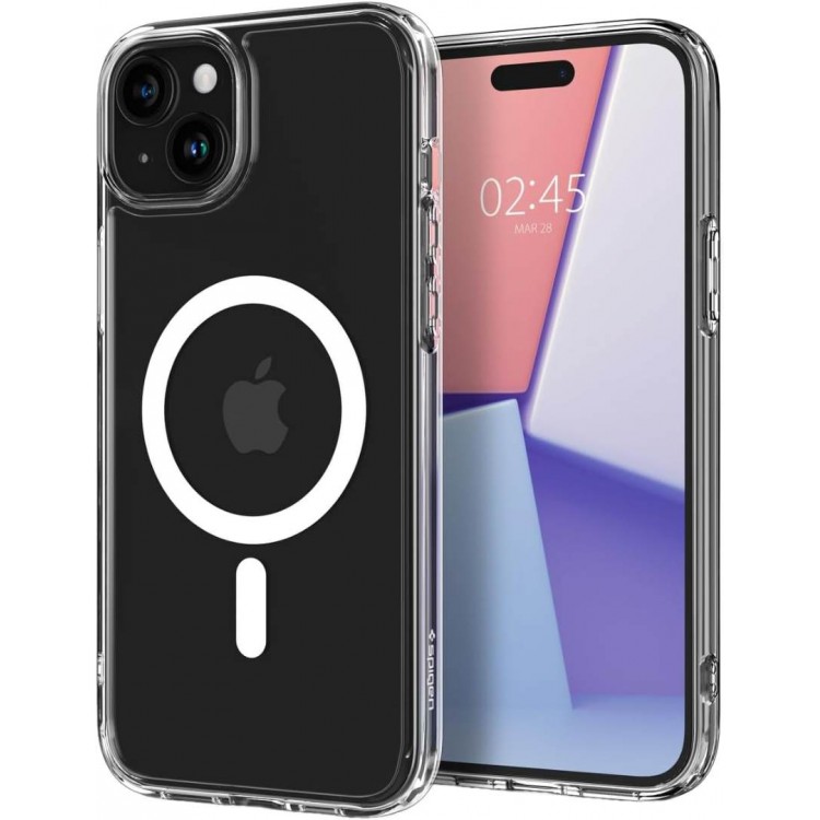 Θήκη Spigen SGP Crystal Hybrid MagSafe MAGFIT για Apple iPhone 15 PLUS 6.7 - ΛΕΥΚΟ - ACS06463
