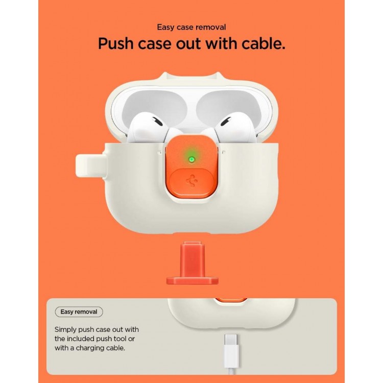 Θήκη Spigen SGP NANO POP για Apple AirPods PRO 3 2025 - ΠΟΡΤΟΚΑΛΙ ΜΠΕΖ - ACS10134