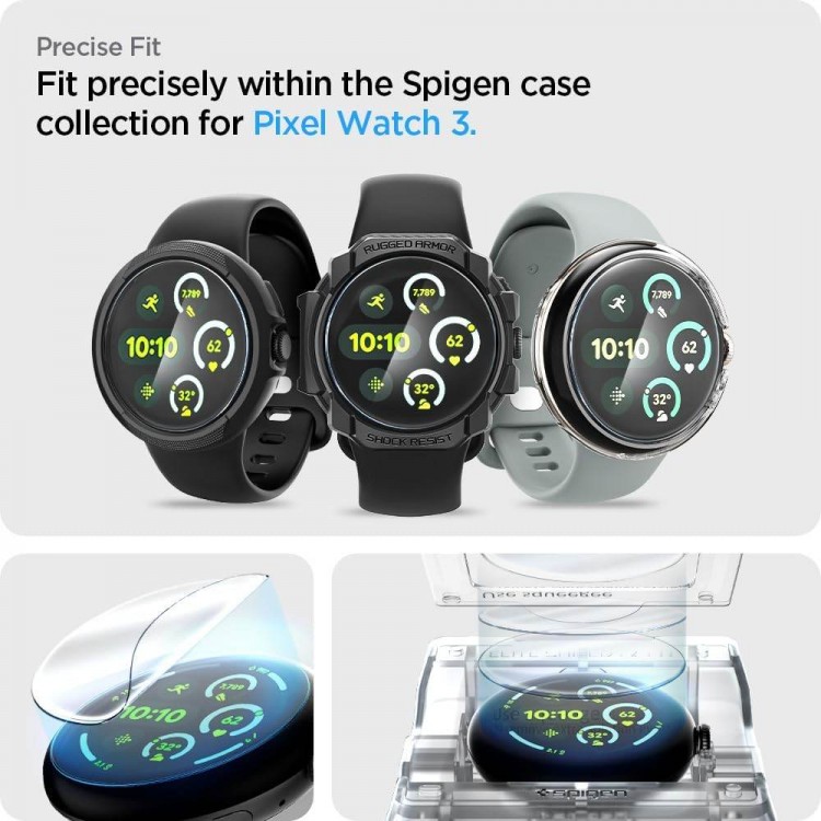 Spigen SGP Film ProFlex EZ Fit Προστατευτικό οθόνης EZ FIT για Google Pixel Watch 4/3 45 mm - AFL08525 - 2 τεμ.