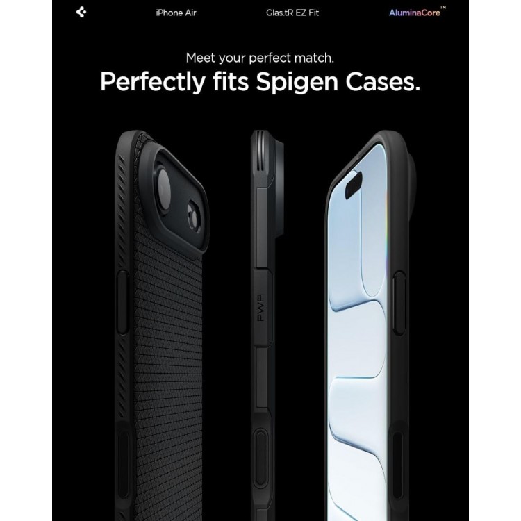 Spigen SGP Γυαλί προστασίας Privacy GLAS.tR EZ Fit SLIM CASE FRIENDLY για APPLE iPhone 17 Air 6.6 2025 , 2-TEM - ΔΙΑΦΑΝΟ - AGL09862