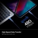 Spigen SGP PB1800 BRAIDED 100W PD PowerArc ArcWire ΚΑΛΩΔΙΟ USB-C σε USB-C 1.0M - 000CB24746 - ΜΑΥΡΟ