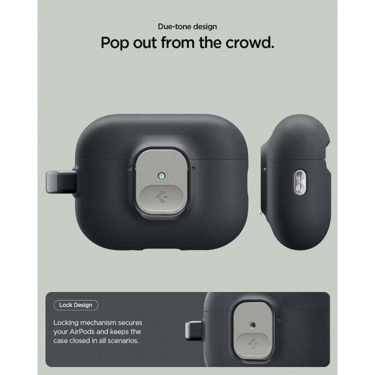 Θήκη Spigen SGP NANO POP για Apple AirPods PRO 3 2025 - ΜΑΥΡΟ SESAME - ACS10133