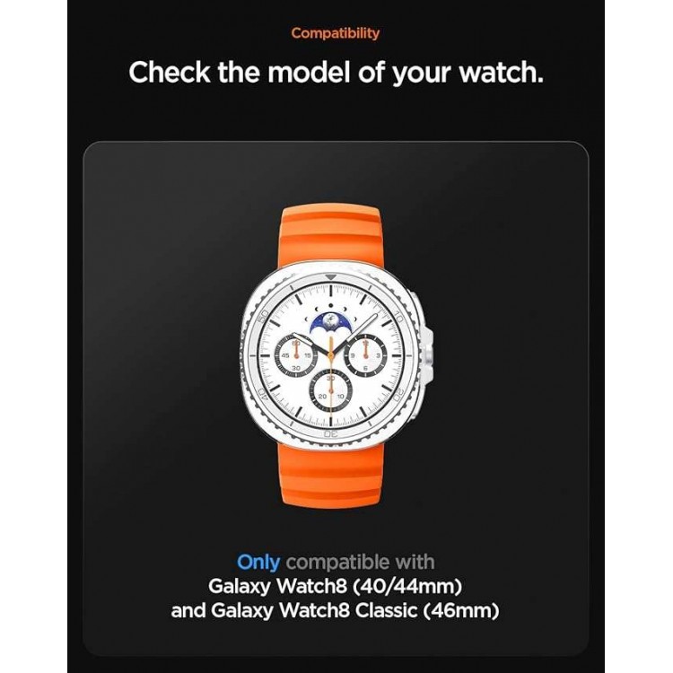 Spigen SGP WBS2 Λουράκι ΣΙΛΙΚΟΝΗΣ για SAMSUNG GALAXY WATCH 8 / CLASSIC (40 / 44 / 46 MM) - ΜΑΥΡΟ - AMP10151