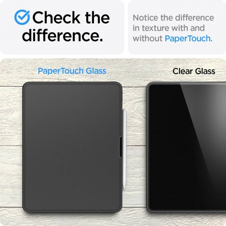 Spigen SGP Γυαλί προστασίας Paper Touch GLAS.TR ”EZ FIT” για APPLE IPAD Air 13" 2024/25/26 - Υφή Χαρτιού, ματ - AGL07804