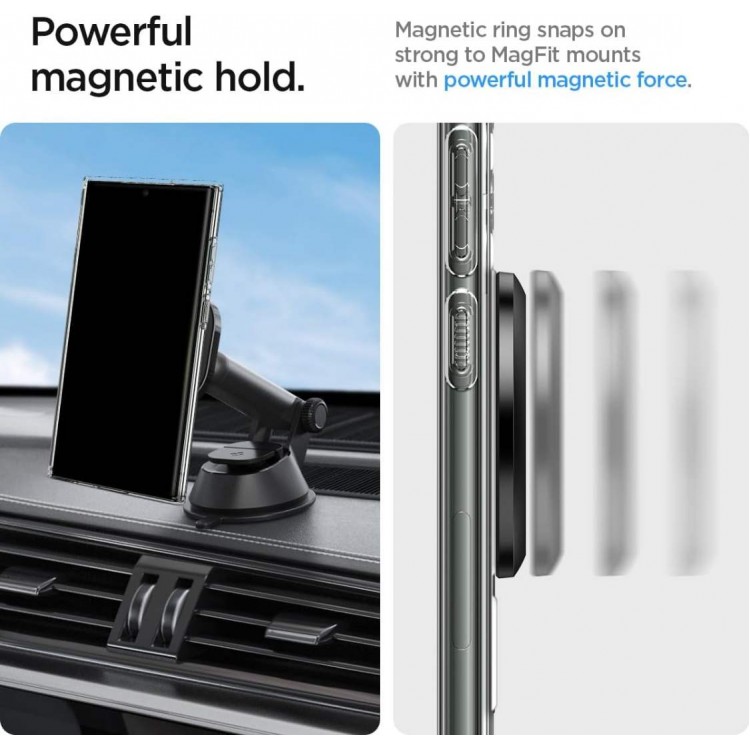 SPIGEN SGP OneTap MAGSAFE Μαγνητικό Δακτυλίδι, Κιτ μετατροπής Ασύρματης φόρτισης MagSafe - ΛΕΥΚΟ - ACP08346