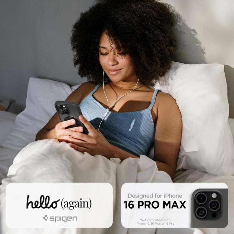 Θήκη Spigen SGP Ultra Hybrid MAGSAFE για Apple iPhone 16 PRO MAX 6.9 2024 - RETRO Classic ΜΑΥΡΟ - ACS08006