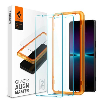 Spigen SGP Γυαλί προστασίας ALM GLAS.tR SLIM FC για SONY XPERIA 1 IV - ΜΑΥΡΟ - AGL04689 - 2-TEM