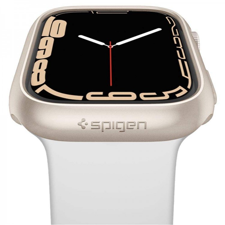 Spigen SGP Thin Fit θήκη για Apple Watch 7 41MM - STARLIGHT ΧΡΥΣΟ - ACS04185