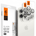 SPIGEN SGP OPTIK.TR EZ FIT CAMERA PROTECTOR Γυαλί προστασίας ΦΑΚΩΝ 9H για CAMERA LENS για Apple IPHONE 14 PRO/ 14 PRO MAX/ 15 PRO/ 15 PRO MAX/ 16 PRO/ 16 PRO MAX - ΛΕΥΚΟ TITANIUM - AGL07165 - 2-TEM