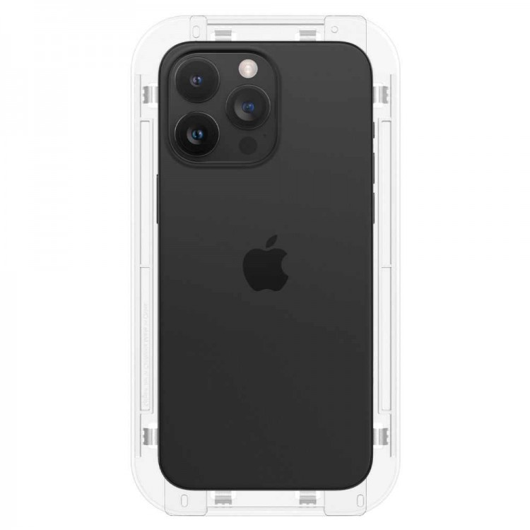 Spigen SGP Γυαλί προστασίας GLAS.tR EZ Fit SLIM CASE FRIENDLY για APPLE iPhone 15 PRO MAX 6.7 2023, 1-TEM - ΜΑΥΡΟ - AGL06879