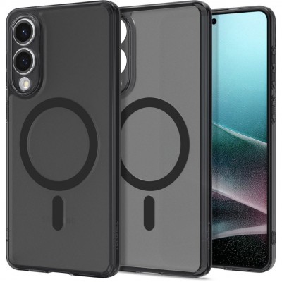 Θήκη Spigen SGP Ultra Hybrid MagFit MagSafe για Samsung Galaxy S25 Edge 5G 2025 - ΔΙΑΦΑΝΟ ΜΑΥΡΟ - ACS09419