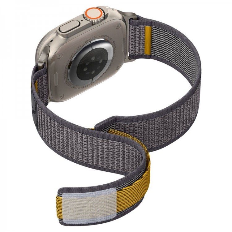 Spigen SGP ATHLEX AIR Band / λουράκι για Apple Watch series Ultra 2/1 49mm, Series 10 46mm και Series 9/8/7/6/5/4/SE 45mm, 44mm - ACTIVE ΓΚΡΙ - AMP09034
