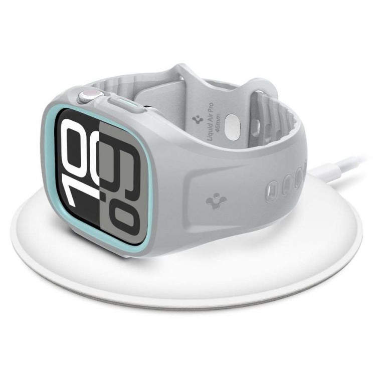 Spigen SGP LIQUID AIR PRO BAND Θήκη με Λουράκι για Apple Watch series 10 (46 MM) - ΓΚΡΙ - ACS09318