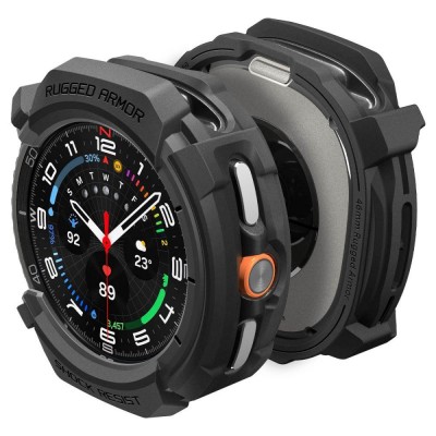 Θήκη Spigen SGP Rugged Armor για SAMSUNG GALAXY WATCH 8 CLASSIC 46mm 2025 - ΜΑΥΡΟ - ACS10012