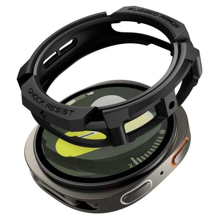 Θήκη Spigen SGP Rugged Armor για SAMSUNG GALAXY WATCH 8 44mm 2025 - ΜΑΥΡΟ - ACS10006