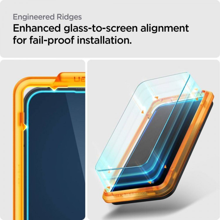 SPIGEN SGP TEMPERED GLASS ALM GLAS.TR SLIM 2-PACK for NOTHING PHONE 2 - 2 ΤΕΜ - AGL06981 - ΔΙΑΦΑΝΟ