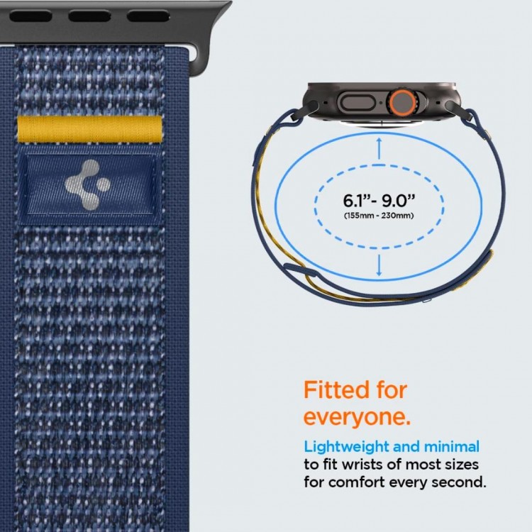 Spigen SGP ATHLEX AIR Band / λουράκι για Apple Watch series Ultra 2/1 49mm, Series 10 46mm και Series 9/8/7/6/5/4/SE 45mm, 44mm - ACTIVE NAVY ΜΠΛΕ - AMP09036