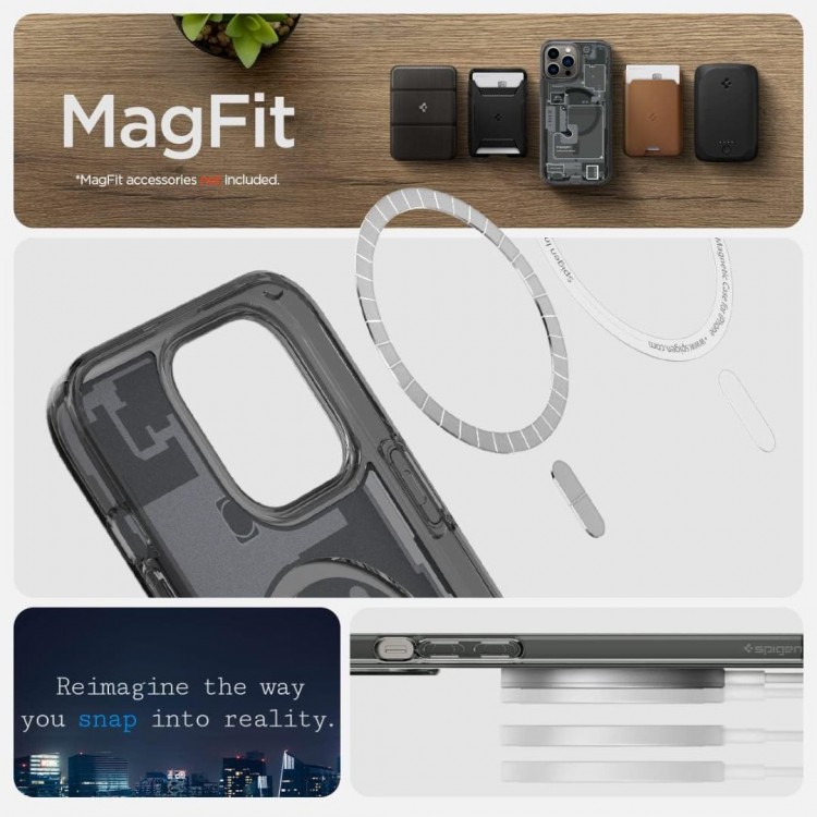 Θήκη Spigen SGP Ultra Hybrid MAG MAGSAFE για Apple iPhone 13 PRO - ZeroOne ΜΑΥΡΟ -  ACS05451