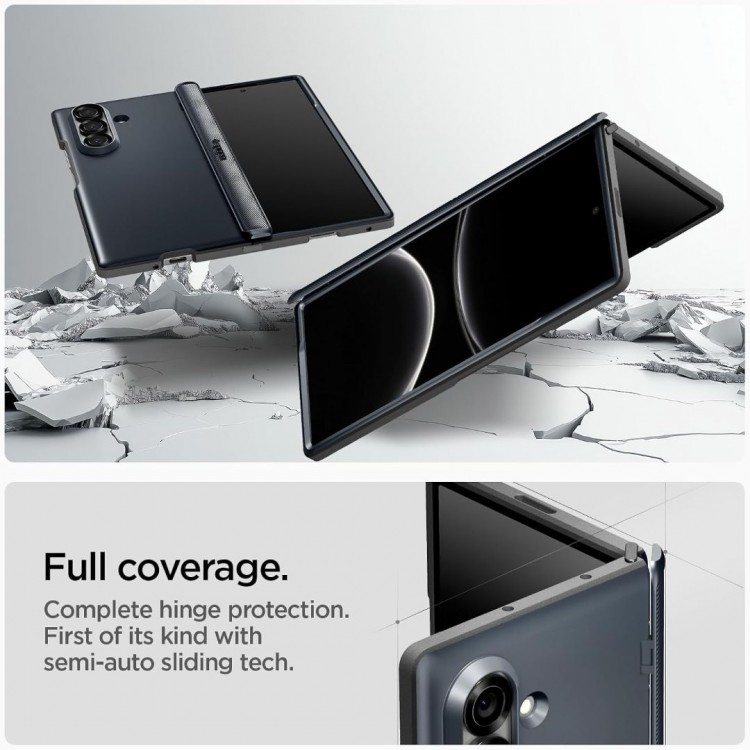 Θήκη Spigen SGP Slim Armor Pro για SAMSUNG GALAXY Z FOLD 7 2025 - Metalslate ΜΠΛΕ - ACS09552