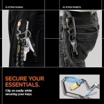 SPIGEN SGP Carabiner μπρελόκ για κλειδιά, 2ΗΣ Γενιάς, με ανοιχτήρι - 1 ΤΕΜ - ΓΡΑΦΙΤΗΣ - AHP08894