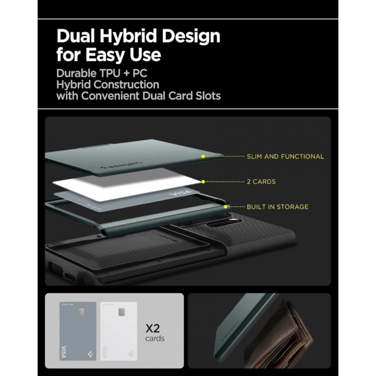 Θήκη SPIGEN SGP SLIM Armor CS για Samsung Galaxy S25 ULTRA 5G 2025 - Abyss Green - ACS08968