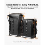 Case Spigen SGP A650 Aqua Shield Rolltop Αδιάβροχη τσάντα Laptop εως 16" , Backpack 35λτ. - ΜΑΥΡΟ - AMP04523