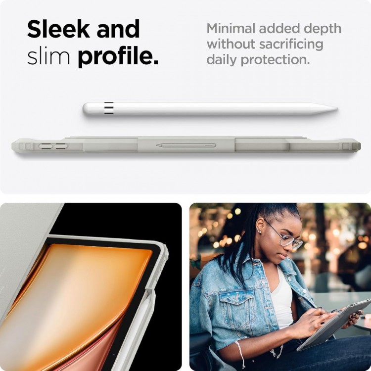 Θήκη SPIGEN SGP Air Skin Pro FOLIO για Apple iPad PRO 13 7ης Γενιάς 2024 - ΓΚΡΙ - ACS07014