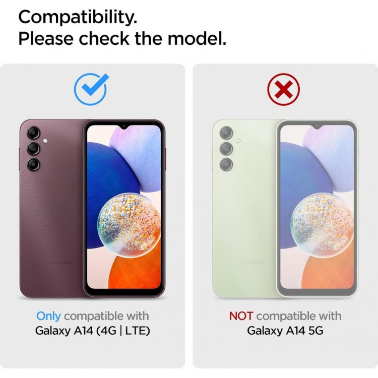 Θήκη Spigen SGP Tough Armor για Samsung Galaxy A14 LTE - ΜΑΥΡΟ - ACS05976 