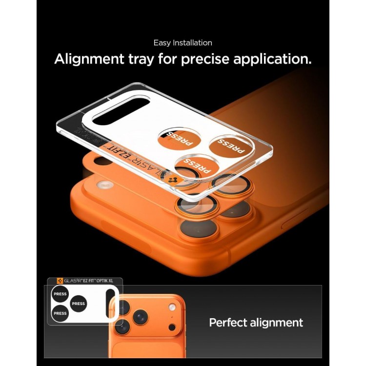 SPIGEN SGP Glas.tR Optik Pro XL EZ FIT CAMERA PROTECTOR Γυαλί προστασίας ΠΛΑΙΣΙΟΥ ΦΑΚΩΝ 9H για CAMERA LENS για Apple iPhone 17 Pro Max 6.9 5G 2025 - Cosmic ΠΟΡΤΟΚΑΛΙ - AGL10650 SPIGEN SGP Glas.tR Optik Pro XL EZ FIT CAMERA PROTECTOR Γυαλί προστασίας ΠΛΑΙΣΙΟΥ ΦΑΚΩΝ 9H για CAMERA LENS για Apple iPhone 17 Pro Max 6.9 5G 2025 - Cosmic ΠΟΡΤΟΚΑΛΙ - AGL10650