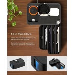 Spigen SGP Επιτραπέζια βάση Organizer για Apple Watch Band S340 με λειτουργία φόρτισης, 90° σύστημα περιστροφής & αποθηκευτικούς χώρους - ΜΑΥΡΟ - AMP07602