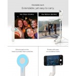 Spigen SGP One Push MAGSAFE+ Auto Opening ΑΣΥΡΜΑΤΟ Selfie Stick Bluetooth Remote ΤΡΙΠΟΔΑΣ 360 - DUNE ΜΠΕΖ - AMP09535