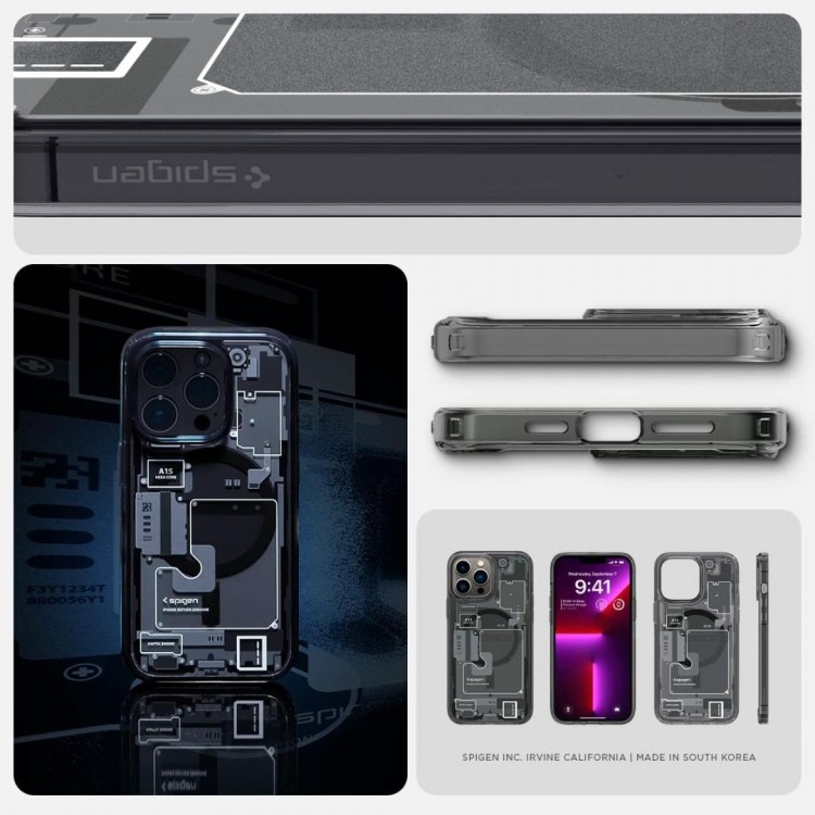Θήκη Spigen SGP Ultra Hybrid MAG MAGSAFE για Apple iPhone 13 PRO - ZeroOne ΜΑΥΡΟ -  ACS05451