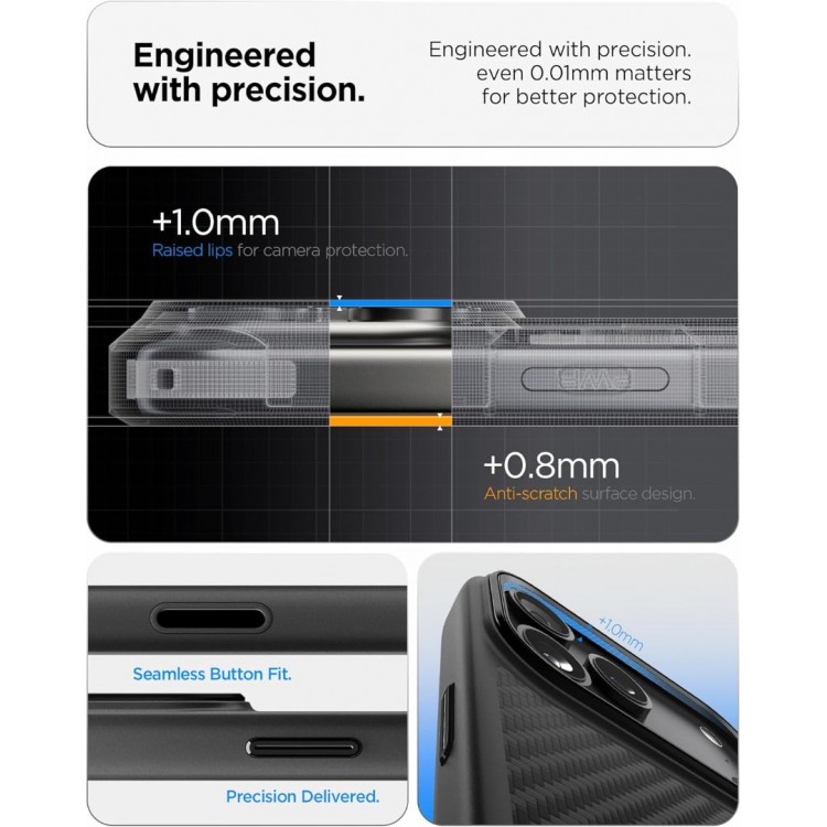 Θήκη Spigen SGP ENZO ARAMID T Camera Control MagFit MagSafe για Apple iPhone 17 PRO 6.3 2025 - MATTE ΜΑΥΡΟ - ACS09958