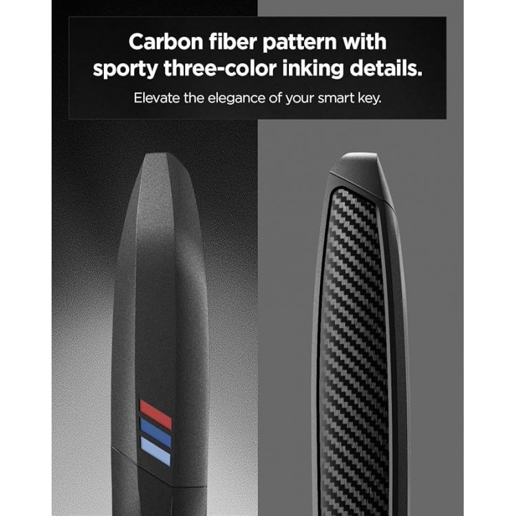 Θήκη Spigen SGP BK100 BMW Κλειδί με Carabiner κ κορδόνι, συμβατό με BMW Smart Key Remote Control Cover - ΜΑΥΡΟ - ACS10425