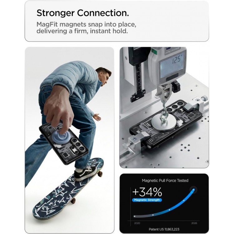 Θήκη Spigen SGP Ultra Hybrid MagFit MagSafe για Samsung Galaxy S26 ULTRA 5G 2026 - zero one ΜΑΥΡΟ - ACS10682