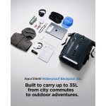 Case Spigen SGP A650 Aqua Shield Rolltop Αδιάβροχη τσάντα Laptop εως 16" , Backpack 35λτ. - ΜΑΥΡΟ - AMP04523