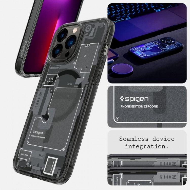 Θήκη Spigen SGP Ultra Hybrid MAG MAGSAFE για Apple iPhone 13 PRO - ZeroOne ΜΑΥΡΟ -  ACS05451